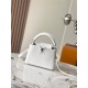 Louis Vuitton Capucines Mini Bag Taurillon and ostrich leather M21164 White High