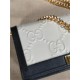 Gucci GG wallet with chain 676155 White High