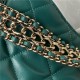 HOBO HANDBAG AS3153 Lambskin & Gold-Tone Metal Green A