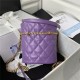 Chanel BUCKET BAG AS3116 Lambskin Enamel & Gold-Tone Metal Purple A