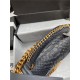 BOY Chanel FLAP BAG WITH HANDLE Python & Gold Metal High