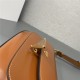 Prada Brushed leather shoulder bag 1BD345 Caramel High