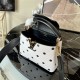 Louis Vuitton CAPUCINES MINI Calfskin leather Black / White M20372 High