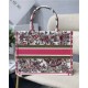 MEDIUM Dior BOOK TOTE Embroidery Butterfly High