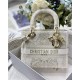 MEDIUM LADY D-LITE BAG Dior Around the World Stella Embroidery Gold-Tone High