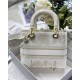 MEDIUM LADY D-LITE BAG Dior Around the World Stella Embroidery Gold-Tone High