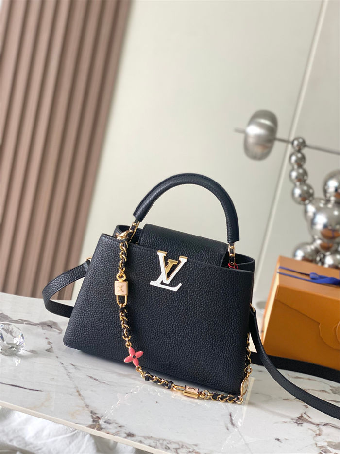 Louis Vuitton Capucines BB Bag Taurillon Leather M23950 Black High