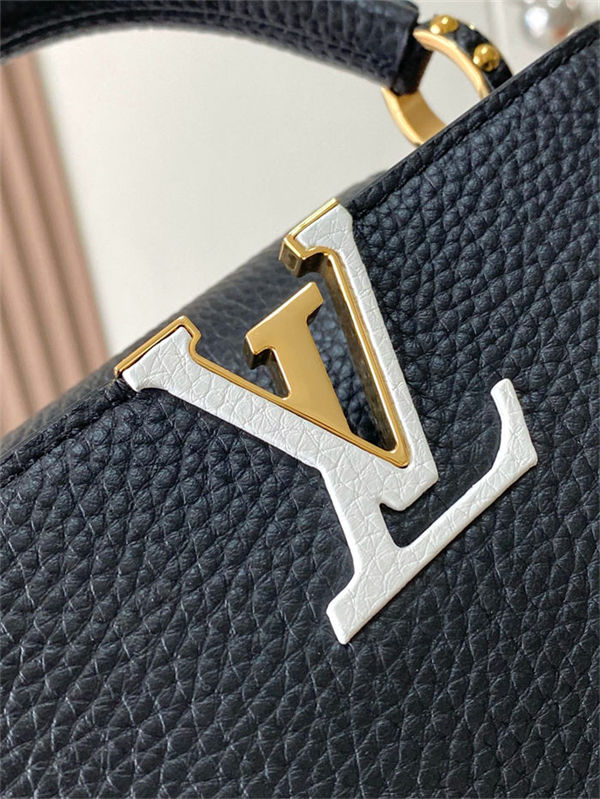 Louis Vuitton Capucines Mini Bag Taurillon Leather M23591 Black High