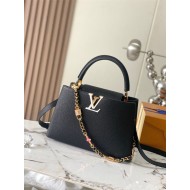 Louis Vuitton Capucines MM Bag Taurillon Leather M24471 Black High