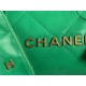 Chanel 22 SMALL HANDBAG Shiny Calfskin & Gold-Tone Metal AS3260 Green High