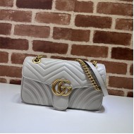 GG Marmont small matelassé shoulder bag Light Grey High