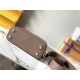 Louis Vuitton CAPUCINES MINI Taurillon Taupe M58718 High