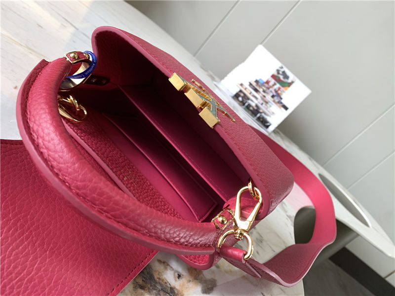 Louis Vuitton CAPUCINES MINI Taurillon Dk-Fuchsia M58718 High