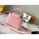 Louis Vuitton CAPUCINES MINI Taurillon/Lizard Pink M94048 High