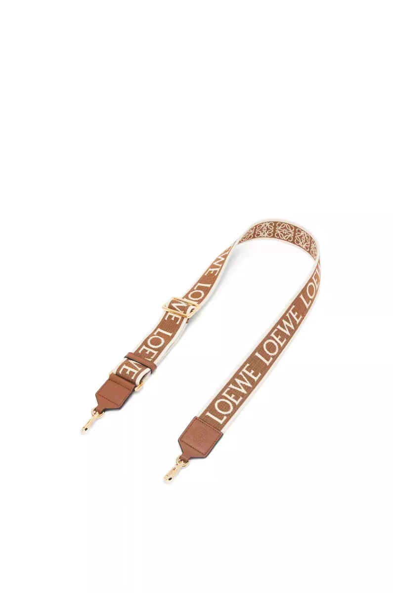 Loewe Anagram strap in jacquard and calfskin A High