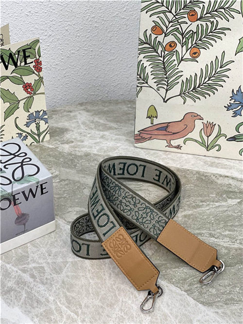 Loewe Anagram strap in jacquard and calfskin B High