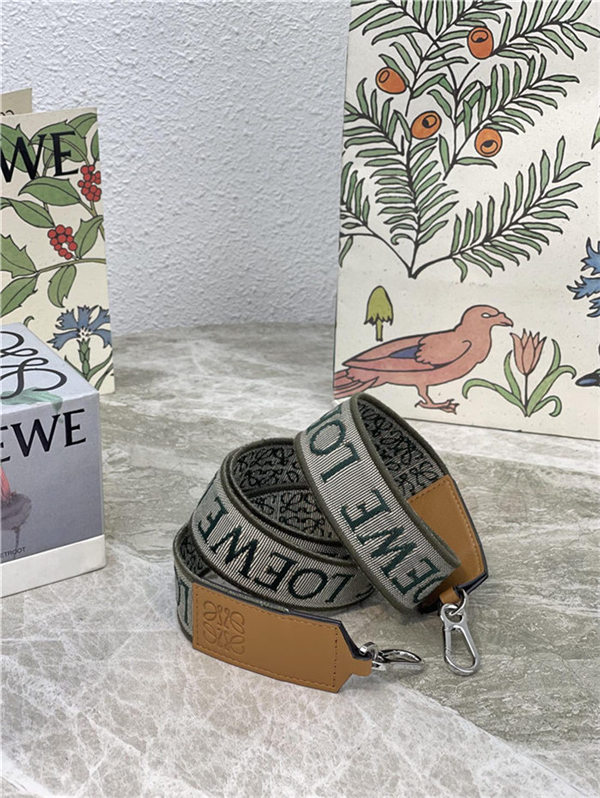 Loewe Anagram strap in jacquard and calfskin B High