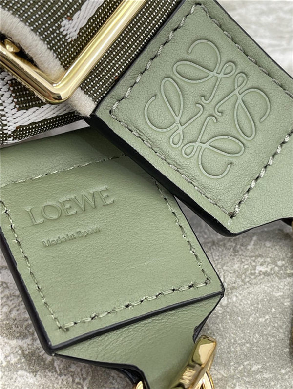 Loewe Anagram strap in jacquard and calfskin D High