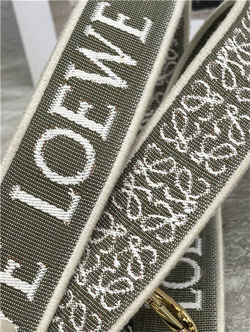 Loewe Anagram strap in jacquard and calfskin D High