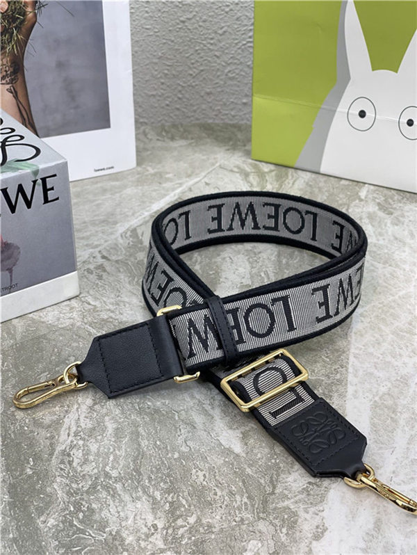 Loewe Anagram strap in jacquard and calfskin F High