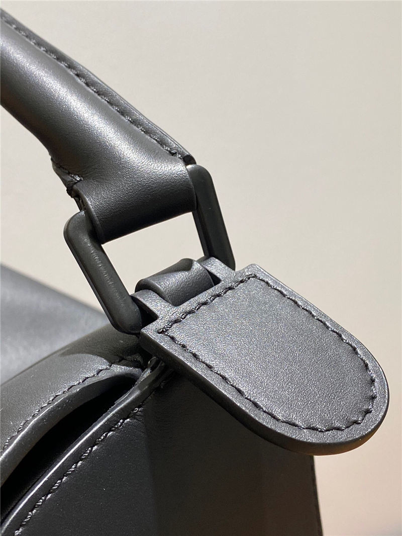 Small Puzzle bag in satin calfskin Black High