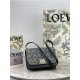 Small Goya bag in Anagram jacquard and calfskin Black High