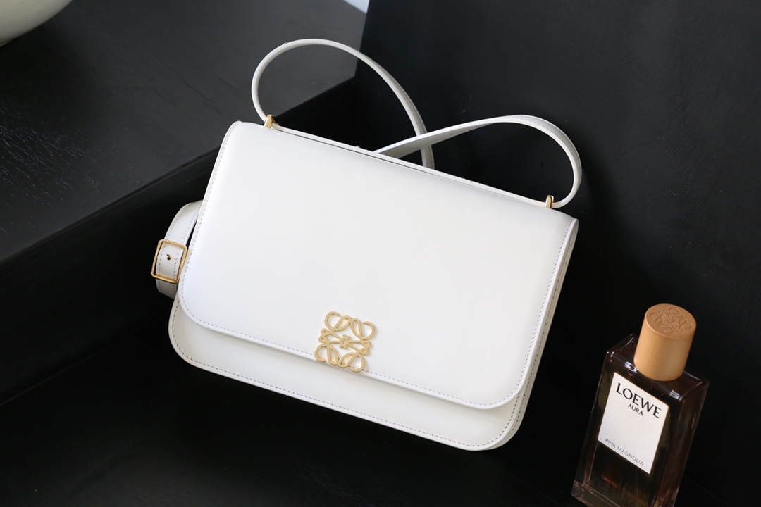 Goya bag in silk calfskin White High