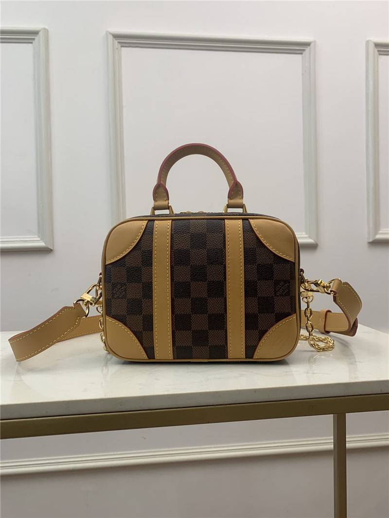 Louis Vuitton VALISETTE SOUPLE BB Damier Ebene N50065 Natural High