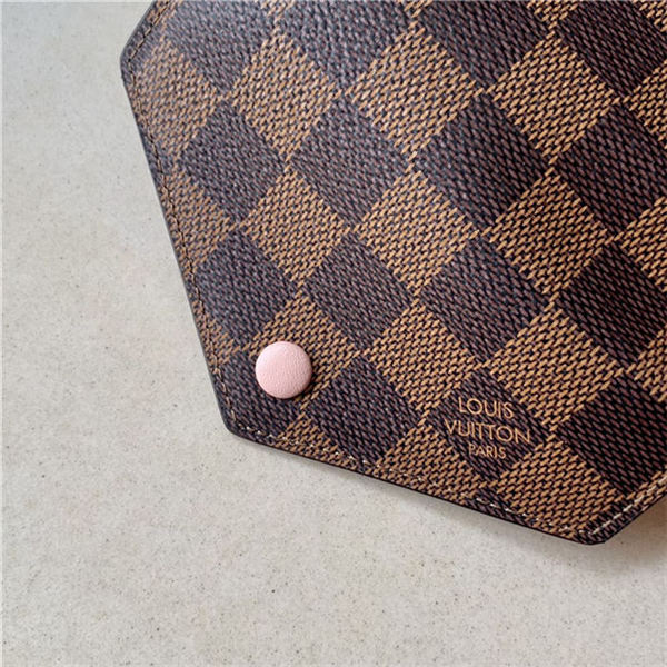 Louis Vuitton VICTORINE WALLET Damier Ebene N61700 Rose Ballerine Pink High