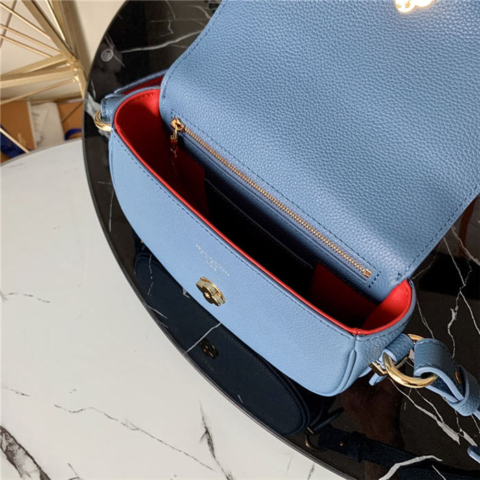 LV PONT 9 SOFT PM Bag Grained calfskin Blue M58964 High