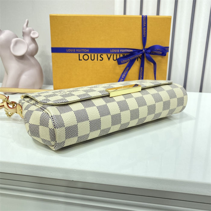 Louis Vuitton Favorite MM Bag Damier Azur N41275 High