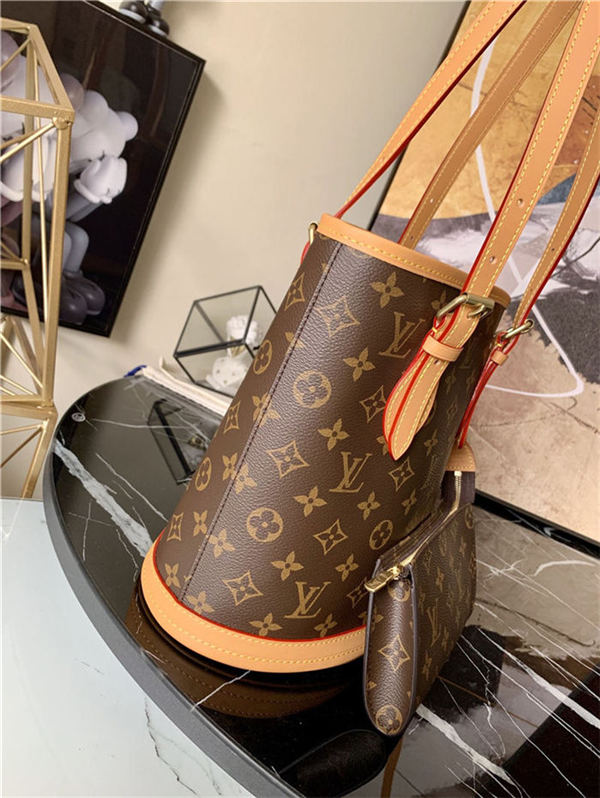 Louis Vuitton Bucket Bag Monoram M42238 High