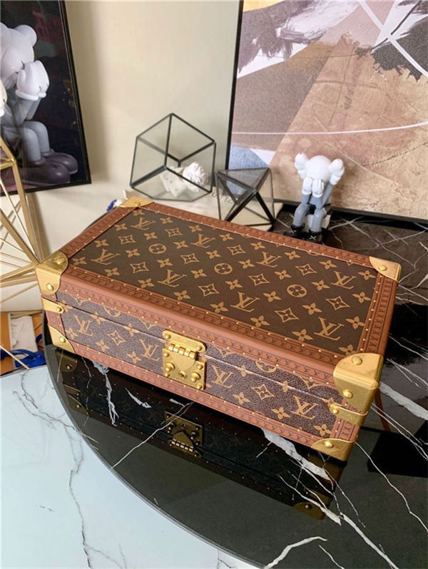 Louis Vuitton 8 WATCH CASE Monogram M47641 Yellow High