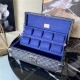 Louis Vuitton 8 WATCH CASE Damier Graphite N48194 Blue High