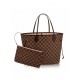 Louis Vuitton Neverfull MM Bag Damier Ebene N41603 High