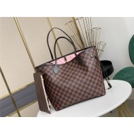 Louis Vuitton Neverfull MM Bag Damier Ebene N41603 High