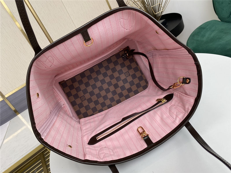 Louis Vuitton Neverfull MM Bag Damier Ebene N41603 High