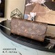 Louis Vuitton EMILIE Wallet Monogram Canvas Coffee High