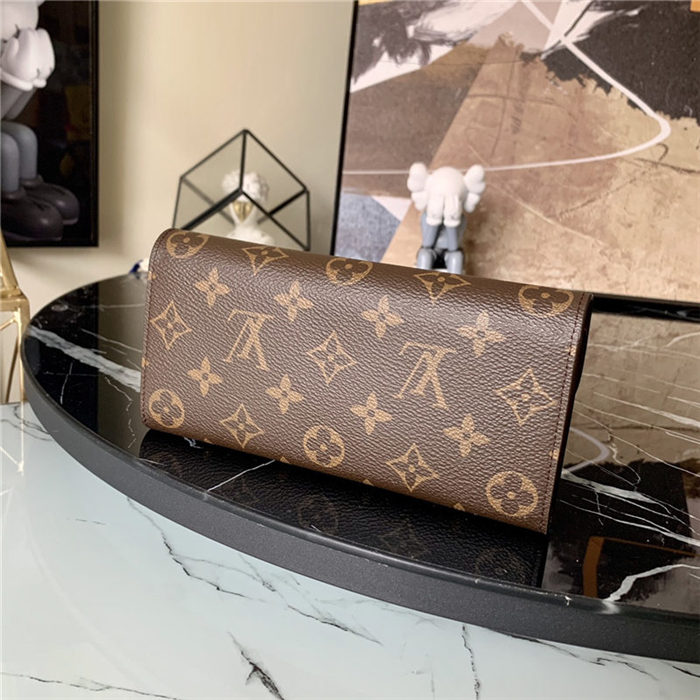 Louis Vuitton EMILIE Wallet Monogram Canvas Coffee High