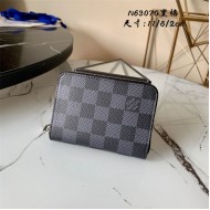 Louis Vuitton Zippy Coin Purse Damier Graphite N63070 High