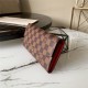 Louis Vuitton SARAH WALLET Damier Ebene Red High