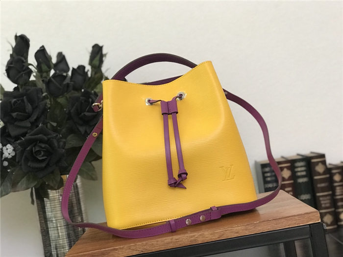 Louis Vuitton NéoNoé MM Bag Epi Leather Yellow M54369 High