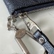 Louis Vuitton KEY POUCH Embossed grained-cowhide leather M80900 Navy High