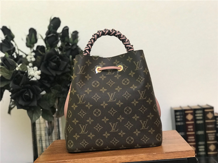 Louis Vuitton NéoNoé MM Bag Braided Handle Monogram Canvas  High