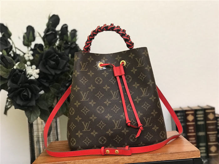 Louis Vuitton NéoNoé MM Bag Braided Handle Monogram Canvas M43985 High