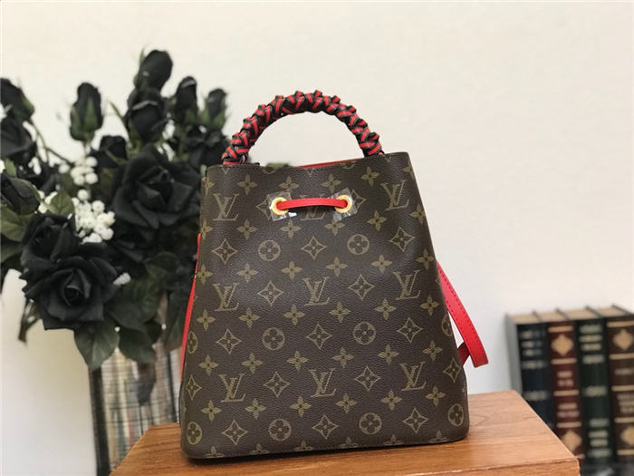 Louis Vuitton NéoNoé MM Bag Braided Handle Monogram Canvas M43985 High