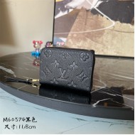 Louis Vuitton Zippy Coin Purse Monogram Empreinte Black High