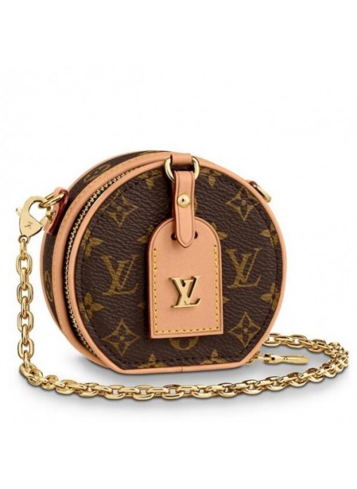 Louis Vuitton Boite Chapeau Necklace Monogram Canvas M68570 High