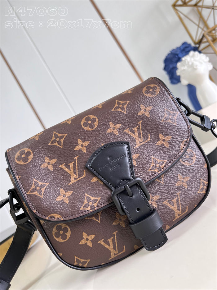 Louis Vuitton Montsouris Messenger PM Monogram Macassar M47060 High