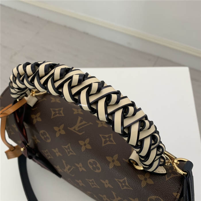 Louis Vuitton Monogram Cluny MM Bag With Braided Handle M44669 High